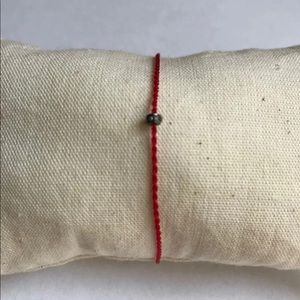 Red String Bracelet w/ Diamond Pave Bead